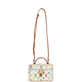 Louis Vuitton X Takashi Murakami Vanity Chain Pouch White Multicolor Monogram Gold Hardware