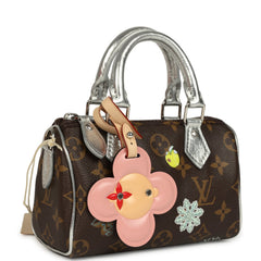 Louis Vuitton "57th Street NYC" Vivienne Nano Speedy Bag Brown Monogram Snowy Pearl Gold Hardware