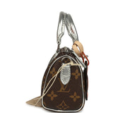 Louis Vuitton "57th Street NYC" Vivienne Nano Speedy Bag Brown Monogram Snowy Pearl Gold Hardware