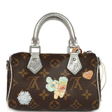 Louis Vuitton "57th Street NYC" Vivienne Nano Speedy Bag Brown Monogram Snowy Pearl Gold Hardware