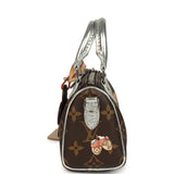 Louis Vuitton "57th Street NYC" Vivienne Nano Speedy Bag Brown Monogram Snowy Pearl Gold Hardware