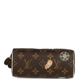 Louis Vuitton "57th Street NYC" Vivienne Nano Speedy Bag Brown Monogram Snowy Pearl Gold Hardware