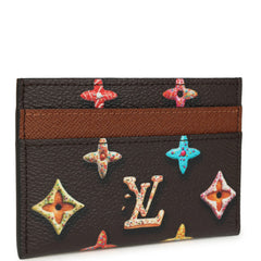 Louis Vuitton Double Card Holder Chocolate Donut Monogram