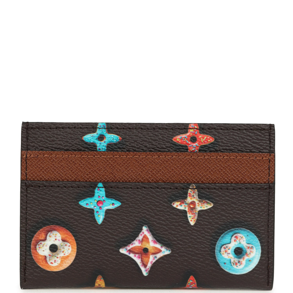 Louis Vuitton Double Card Holder Chocolate Donut Monogram Louis Vuitton Double Card Holder Chocolate Donut Monogram