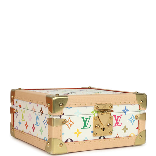 Louis Vuitton x Takashi Murakami Coffret Joaillerie White Monogram Multicolored Gold Hardware