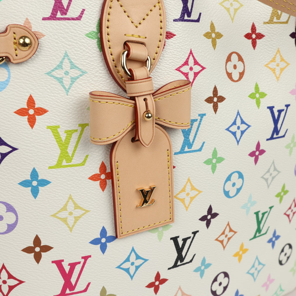 Louis Vuitton x Takashi Murakami Neverfull MM White Multicolored