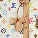 Louis Vuitton X Takashi Murakami Keepall Bandouliere 45 White Monogram Multicolored Gold Hardware - Thumbnail View 8