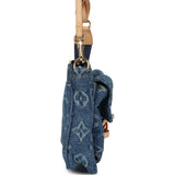 Louis Vuitton Cargo Pochette Accessories Blue Denim Monogram Gold Hardware - Thumbnail View 3