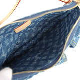 Louis Vuitton Cargo Pochette Accessories Blue Denim Monogram Gold Hardware - Thumbnail View 10