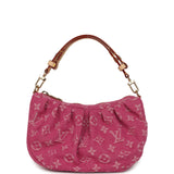 Louis Vuitton Valley Pochette Fuchsia Denim Monogram Gold Hardware - Thumbnail View 1
