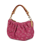 Louis Vuitton Valley Pochette Fuchsia Denim Monogram Gold Hardware - Thumbnail View 5