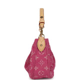 Louis Vuitton Valley Pochette Fuchsia Denim Monogram Gold Hardware - Thumbnail View 3