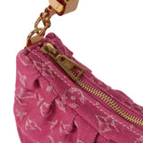 Louis Vuitton Valley Pochette Fuchsia Denim Monogram Gold Hardware - Thumbnail View 7