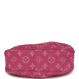 Louis Vuitton Valley Pochette Fuchsia Denim Monogram Gold Hardware - Thumbnail View 6