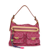 Louis Vuitton Baggy NM Fuchsia Denim Monogram Gold Hardware - Thumbnail View 1