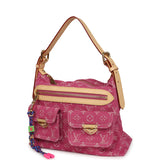 Louis Vuitton Baggy NM Fuchsia Denim Monogram Gold Hardware - Thumbnail View 5