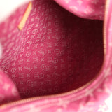 Louis Vuitton Baggy NM Fuchsia Denim Monogram Gold Hardware - Thumbnail View 9