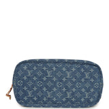 Louis Vuitton Neverwoof MM Blue Denim Monogram Gold Hardware - Thumbnail View 7