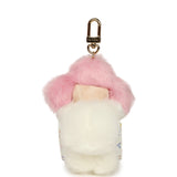 Louis Vuitton X Takashi Murakami Vivienne Cuddle Bag Charm Pink and White Monogram Multicolored Canvas Gold Hardware - Thumbnail View 4