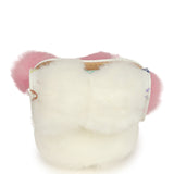 Louis Vuitton X Takashi Murakami Vivienne Cuddle Bag Charm Pink and White Monogram Multicolored Canvas Gold Hardware - Thumbnail View 6