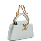 Louis Vuitton X Takashi Murakami Mini East-West Capucines Olympe Blue Taurillon Gold Hardware - Thumbnail View 2