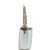 Louis Vuitton X Takashi Murakami Mini East-West Capucines Olympe Blue Taurillon Gold Hardware - Thumbnail View 3