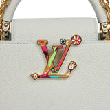 Louis Vuitton X Takashi Murakami Mini East-West Capucines Olympe Blue Taurillon Gold Hardware - Thumbnail View 8