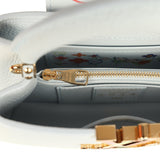 Louis Vuitton X Takashi Murakami Mini East-West Capucines Olympe Blue Taurillon Gold Hardware - Thumbnail View 11
