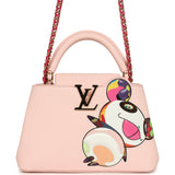 Louis Vuitton X Takashi Murakami Panda Capucines BB Opal Pink Taurillon Leather Gold Hardware - Thumbnail View 1