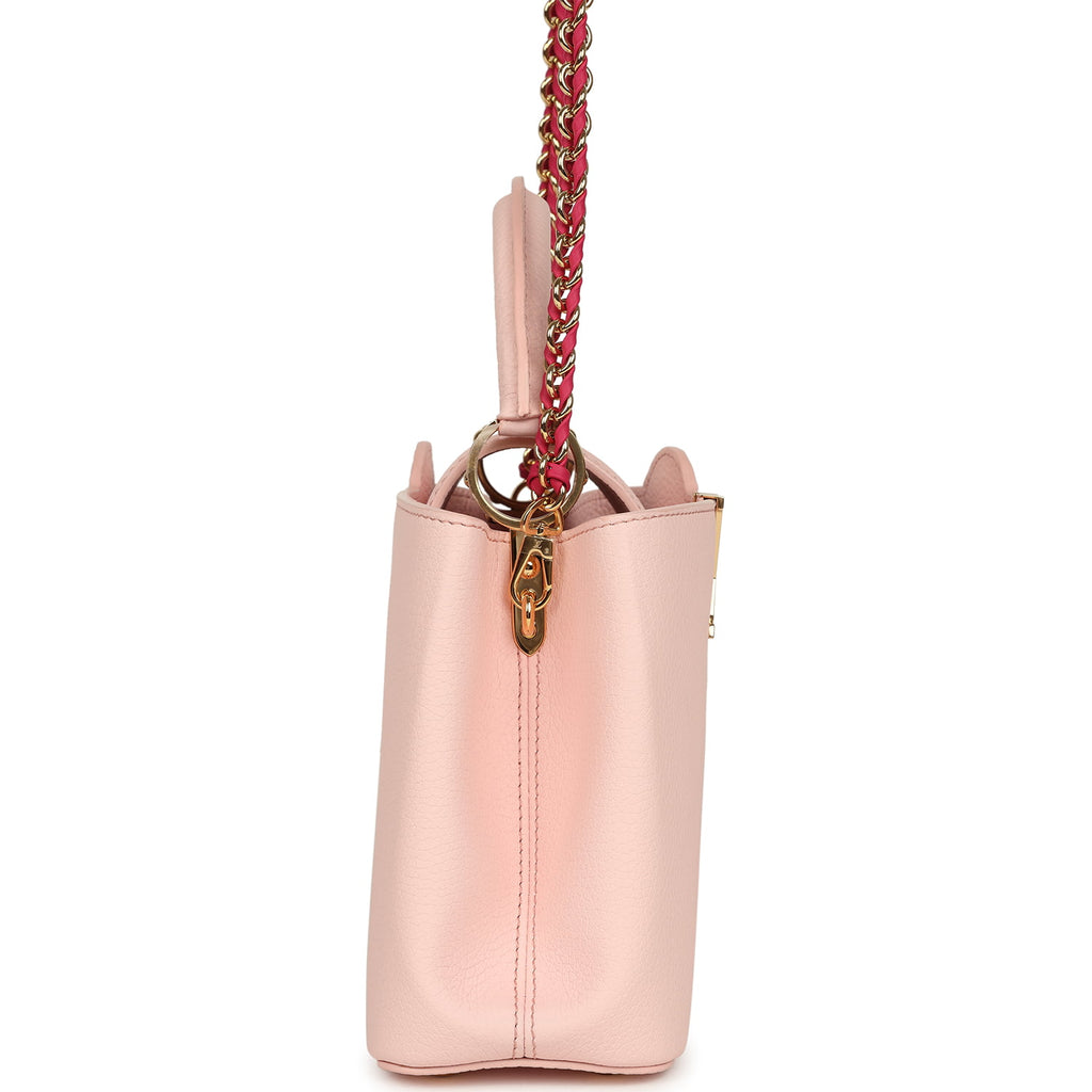 Louis Vuitton X Takashi Murakami Panda Capucines BB Opal Pink Taurillo