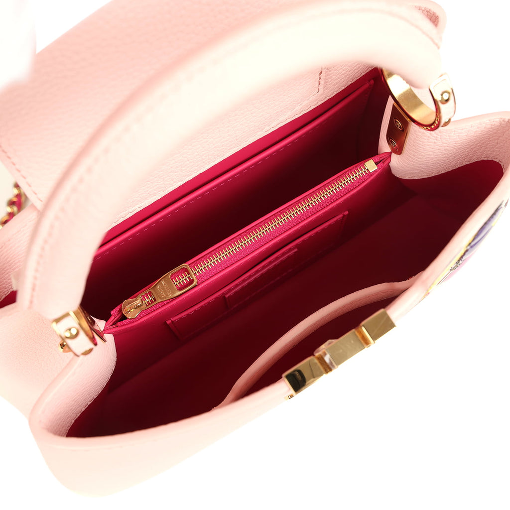 Louis Vuitton X Takashi Murakami Panda Capucines BB Opal Pink Taurillo