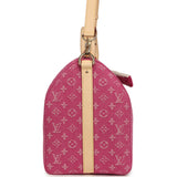 Louis Vuitton Keepall Bandouliere 45 Pink Monogram Denim Gold Hardware - Thumbnail View 3