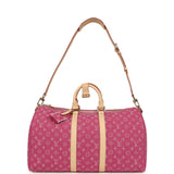 Louis Vuitton Keepall Bandouliere 45 Pink Monogram Denim Gold Hardware - Thumbnail View 6