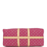 Louis Vuitton Keepall Bandouliere 45 Pink Monogram Denim Gold Hardware - Thumbnail View 8