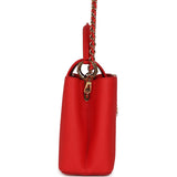 Louis Vuitton X Takashi Murakami Cherry Capucines BB Red Taurillon Leather Gold Hardware - Thumbnail View 3