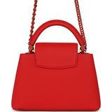 Louis Vuitton X Takashi Murakami Cherry Capucines BB Red Taurillon Leather Gold Hardware - Thumbnail View 4