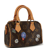 Louis Vuitton "Vivienne" Nano Speedy Bag Brown Monogram Snowy Pearl Gold Hardware - Thumbnail View 2