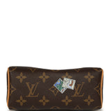 Louis Vuitton "Vivienne" Nano Speedy Bag Brown Monogram Snowy Pearl Gold Hardware - Thumbnail View 6