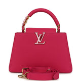 Pre-owned Louis Vuitton X Takashi Murakami Cherry Blossom Capucines BB Pink Taurillon Leather Gold Hardware - Thumbnail View 1