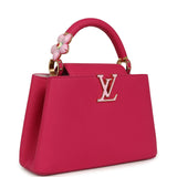 Pre-owned Louis Vuitton X Takashi Murakami Cherry Blossom Capucines BB Pink Taurillon Leather Gold Hardware - Thumbnail View 2