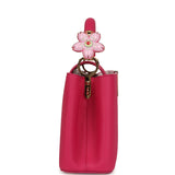 Pre-owned Louis Vuitton X Takashi Murakami Cherry Blossom Capucines BB Pink Taurillon Leather Gold Hardware - Thumbnail View 3