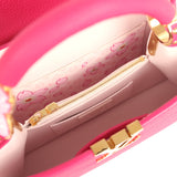 Pre-owned Louis Vuitton X Takashi Murakami Cherry Blossom Capucines BB Pink Taurillon Leather Gold Hardware - Thumbnail View 9