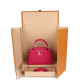 Pre-owned Louis Vuitton X Takashi Murakami Cherry Blossom Capucines BB Pink Taurillon Leather Gold Hardware - Thumbnail View 14