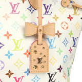Louis Vuitton x Takashi Murakami Neverfull MM White Multicolored Monogram Gold Hardware - Thumbnail View 8