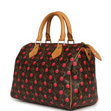 Vintage Louis Vuitton x Takashi Murkami Cheries Speedy 25 Brown and Red Cherry Monogram Gold Hardware - Thumbnail View 6