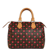 Vintage Louis Vuitton x Takashi Murkami Cheries Speedy 25 Brown and Red Cherry Monogram Gold Hardware - Thumbnail View 4