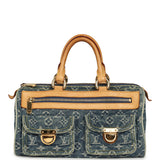 Vintage Louis Vuitton Neo Speedy Blue Denim Monogram Gold Hardware - Thumbnail View 1