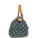 Vintage Louis Vuitton Neo Speedy Blue Denim Monogram Gold Hardware - Thumbnail View 3