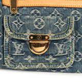 Vintage Louis Vuitton Neo Speedy Blue Denim Monogram Gold Hardware - Thumbnail View 7
