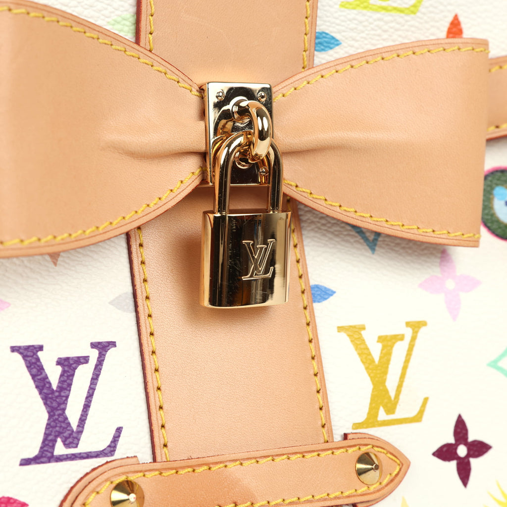 Vintage Louis Vuitton x Takashi Murakami Sac Retro GM White Multicolor